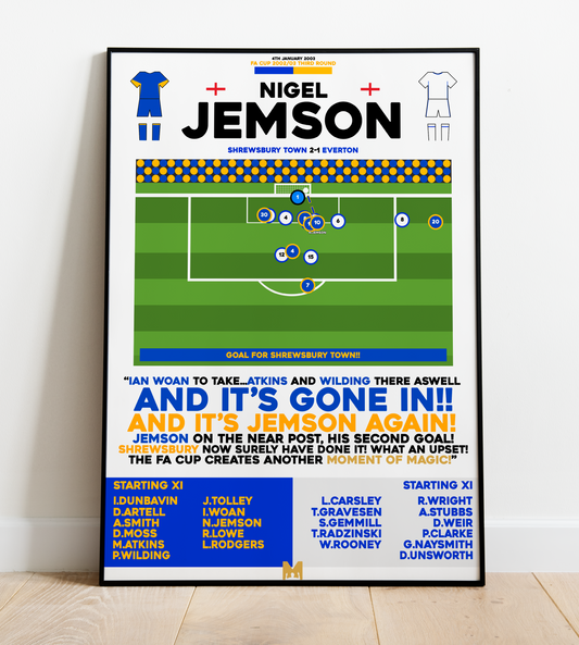 Nigel Jemson Goal vs Everton - FA Cup 2003 - Shrewsbury Town