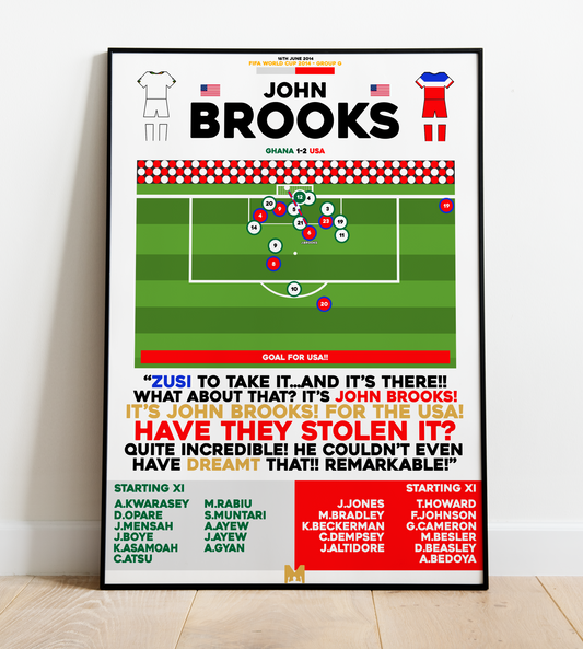 John Brooks Goal vs Ghana - FIFA World Cup 2014 - USA