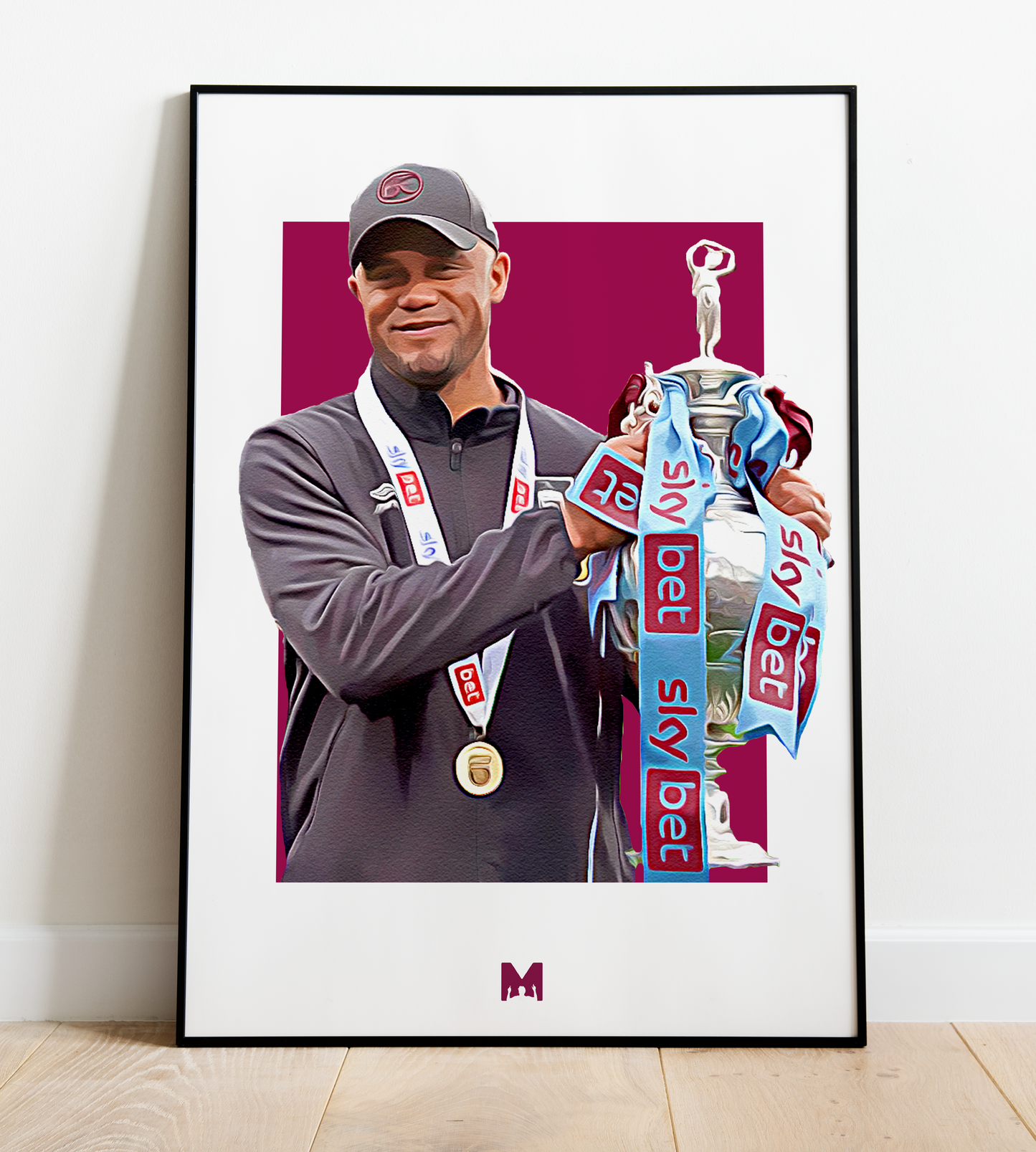 Vincent Kompany Print - Champions - Burnley