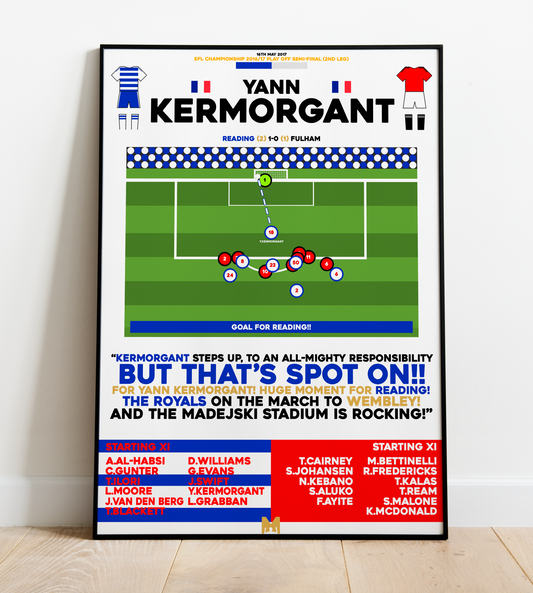 Yann Kermorgant Goal vs Fulham - EFL Championship Play-Offs 2016/17 - Reading