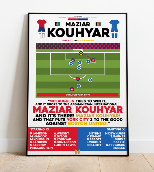 Maziar Kouhyar Goal vs Boston United - National League North Final 2021/22 - York City