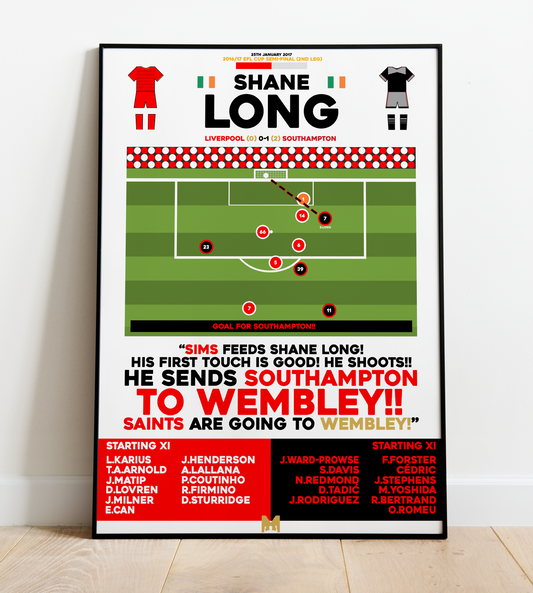 Shane Long Goal vs Liverpool - EFL Cup Semi-Final 16/17 - Southampton