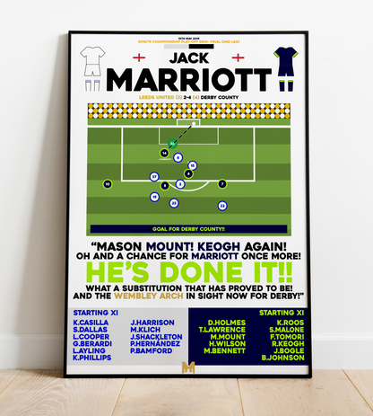 Jack Marriott 2nd Goal vs Leeds United - EFL Championship Play-Offs 2018/19 - Derby County