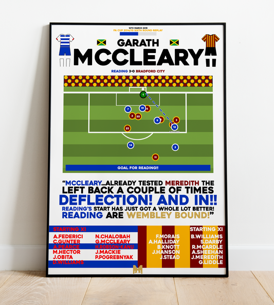 Garath McCleary Goal vs Bradford City - FA Cup 2014/15 - Reading