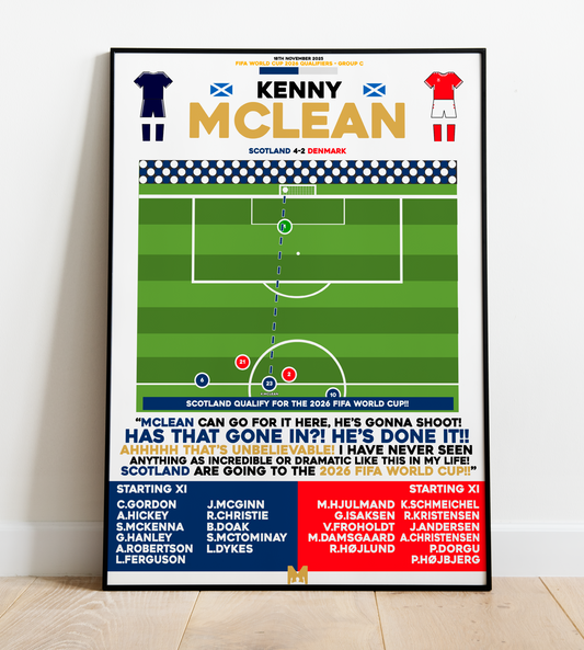 Kenny McLean Goal vs Denmark - FIFA World Cup 2026 Qualifiers - Scotland