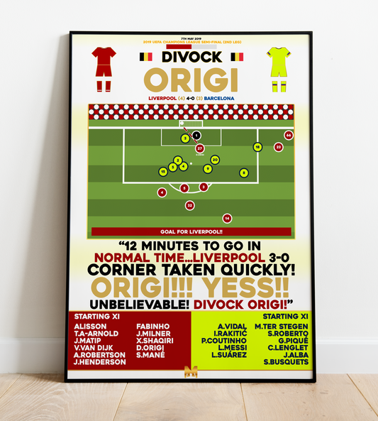 "Corner Taken Quickly" Divock Origi Goal vs Barcelona (ICONIC) - UEFA Champions League 2018/19 - Liverpool