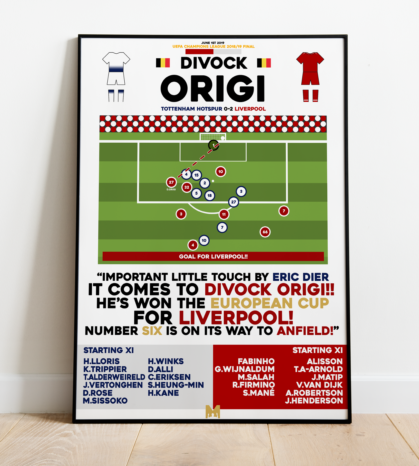 Divock Origi Goal vs Tottenham Hotspur - UEFA Champions League 2018/19 Final - Liverpool