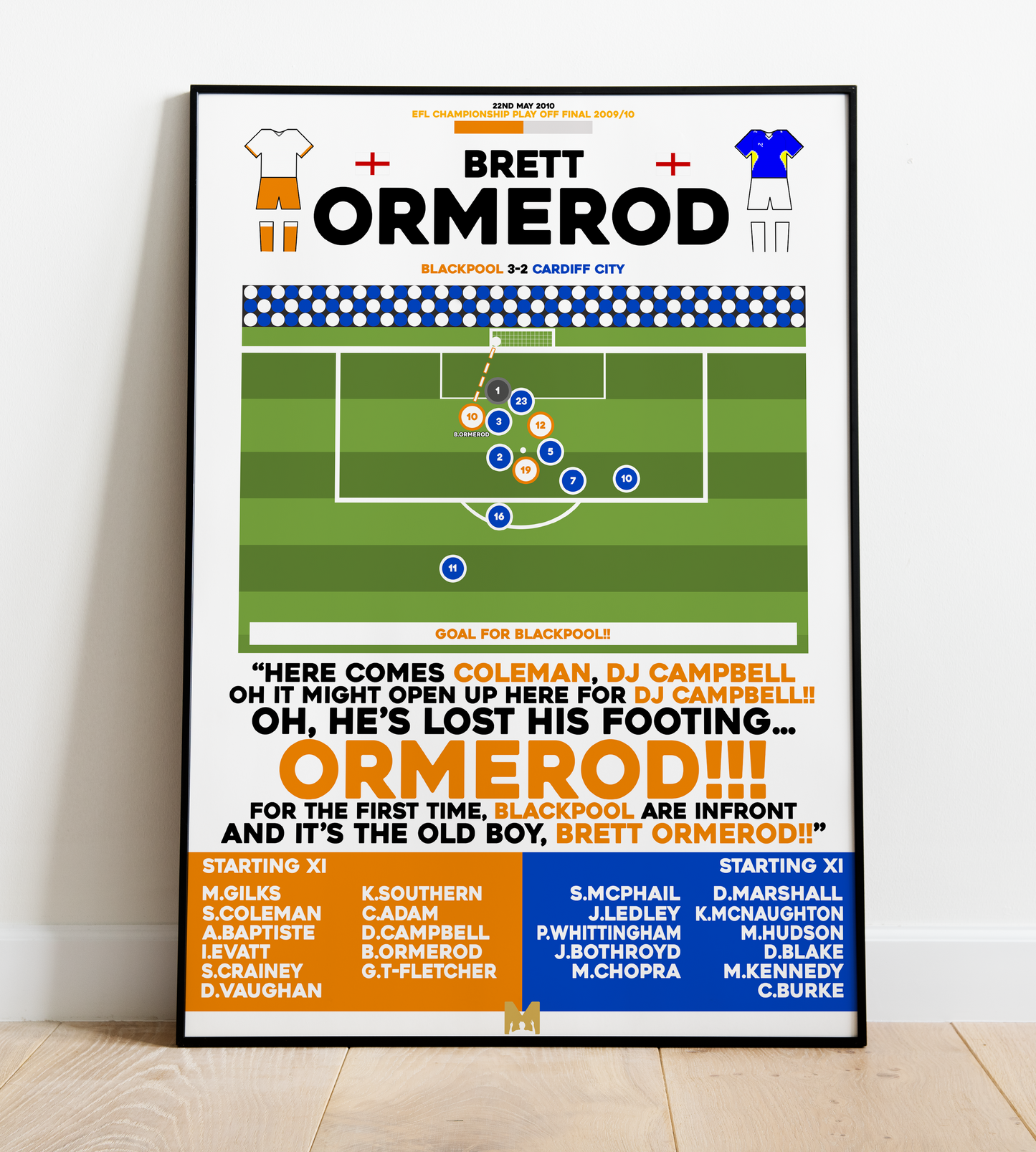 Brett Ormerod Goal vs Cardiff City - EFL Championship Play-Off Final 2009/10 - Blackpool