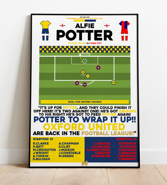 Alfie Potter Goal vs York City - Conference Premier Play-Off Final 2010 - Oxford United