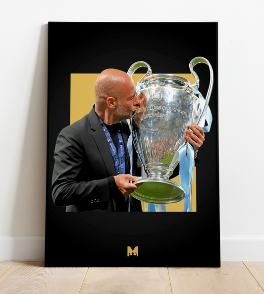 Pep Guardiola Print (BLACKOUT) - The Masterplan - Manchester City