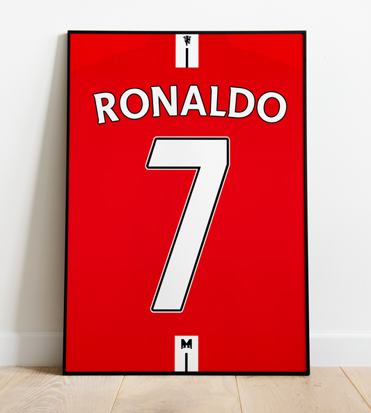 Cristiano Ronaldo Shirt Print - Manchester United