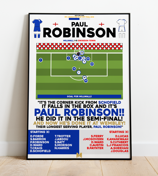 Paul Robinson Goal vs Swindon Town - EFL League One Play-Off Final 2010 - Millwall