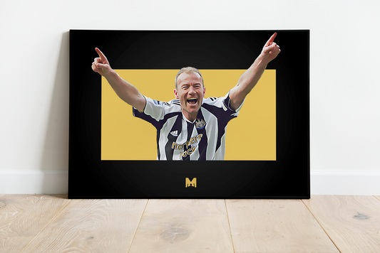 Alan Shearer Print (Blackout) - Geordie King - Newcastle United