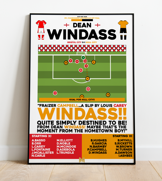 Dean Windass Goal vs Bristol City - Championship Play-Off Final 2008 - Hull City