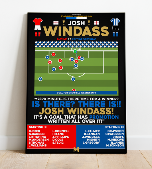 Josh Windass Goal v Barnsley (BLACKOUT) - EFL League One Play-Offs 2022/23 - Sheffield Wednesday