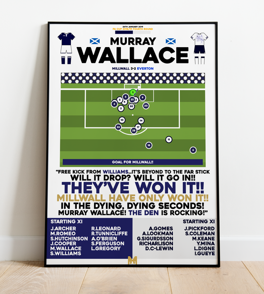 Murray Wallace Goal vs Everton - FA Cup 2018/19 - Millwall