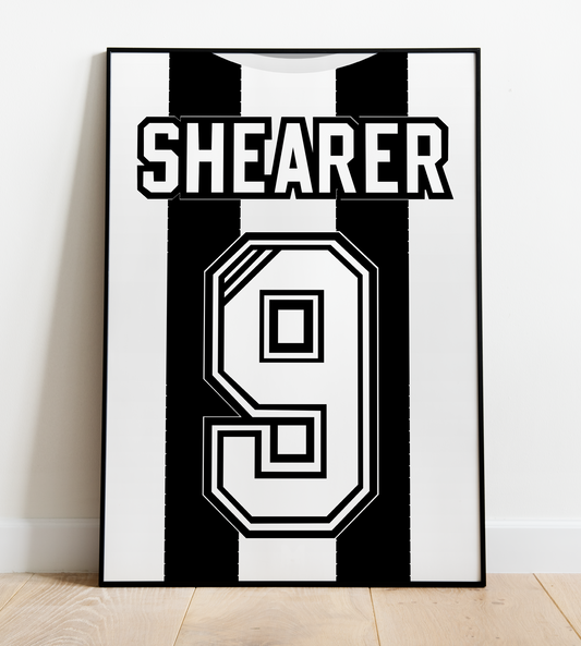 Alan Shearer Shirt Print - Newcastle United