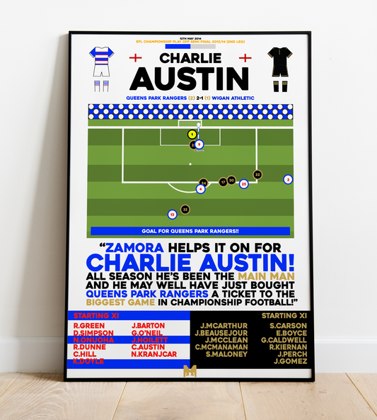 Charlie Austin Goal vs Wigan Athletic - Championship Play-Offs 2013/14 - QPR