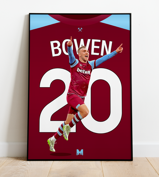Jarrod Bowen Player Shirt Print - West Ham United