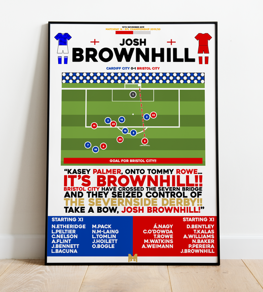 Josh Brownhill Goal vs Cardiff City - EFL Championship 2019/20 - Bristol City