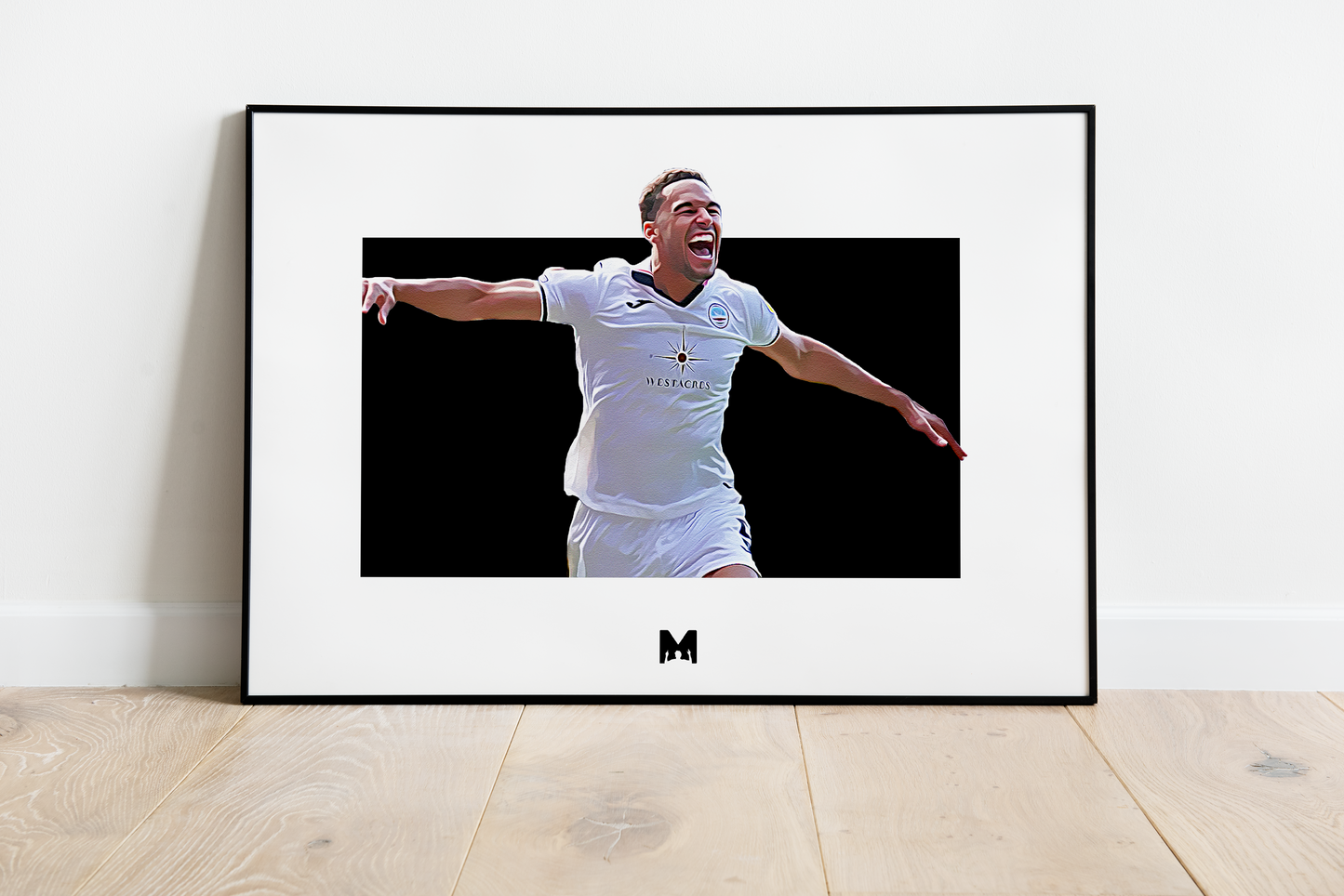 Ben Cabango Print - Double Double - Swansea City