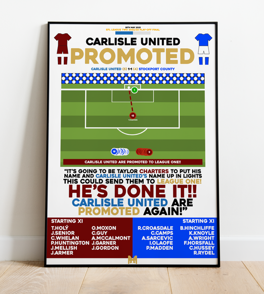 The Moment Carlisle United are Promoted to League One - League Two Play-Offs 2022/23 - Carlisle United
