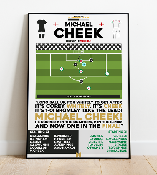 Michael Cheek Goal vs Wrexham - FA Trophy Final 2021/22 - Bromley