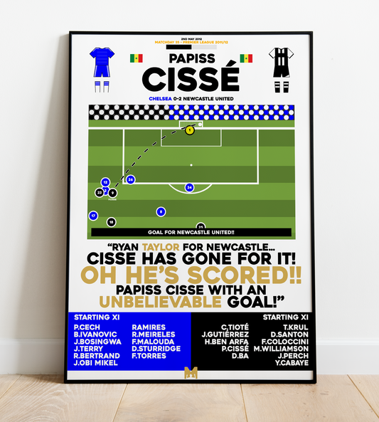 Papiss Cissé 2nd Goal vs Chelsea - Premier League 2011/12 - Newcastle United