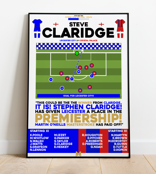 Steve Claridge Goal vs Crystal Palace - Division 1 Play-Off Final 1996 - Leicester City