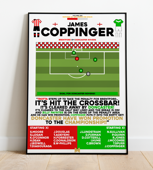James Coppinger Goal vs Brentford - EFL League One 2012/13 - Doncaster Rovers