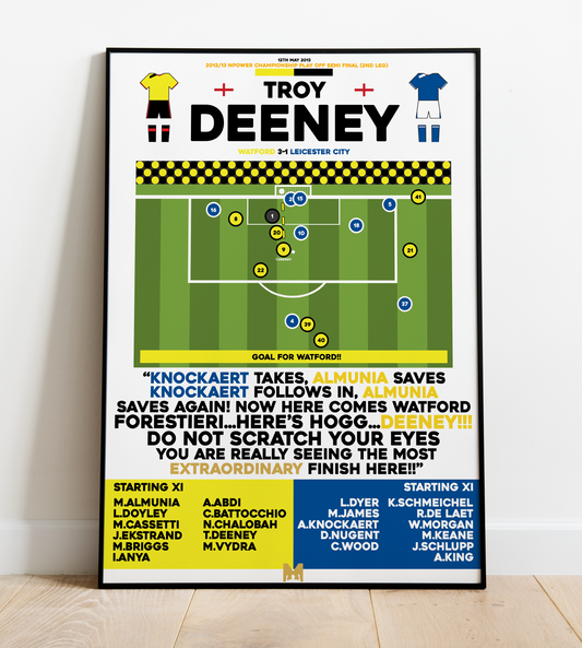 Troy Deeney Goal vs Leicester City - EFL Championship Play-Offs 2012/13 - Watford