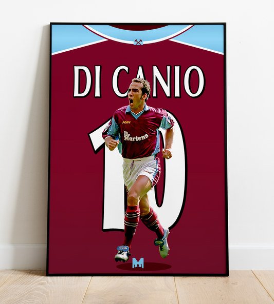 Paolo Di Canio Icon Shirt Print - West Ham United