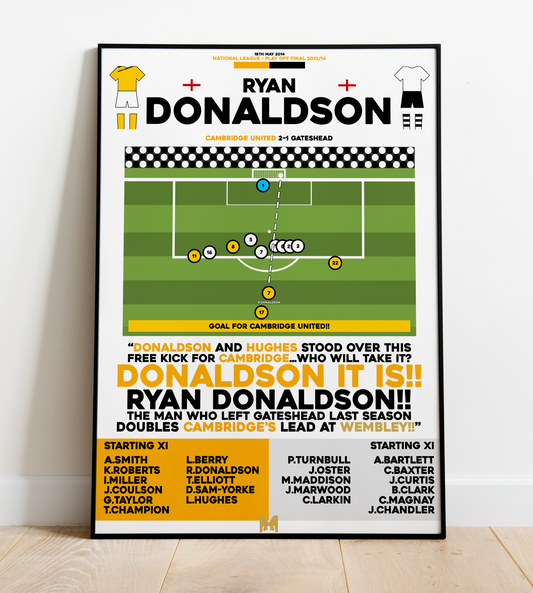 Ryan Donaldson Goal vs Gateshead - National League Play-Off Final 2014 - Cambridge United