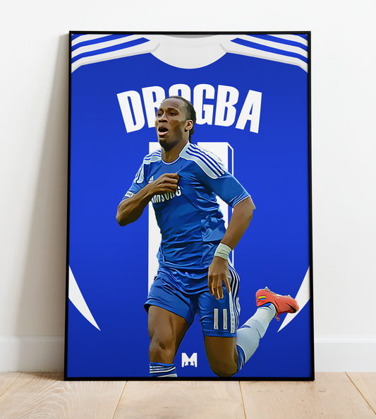 Didier Drogba Player Shirt Print - Chelsea