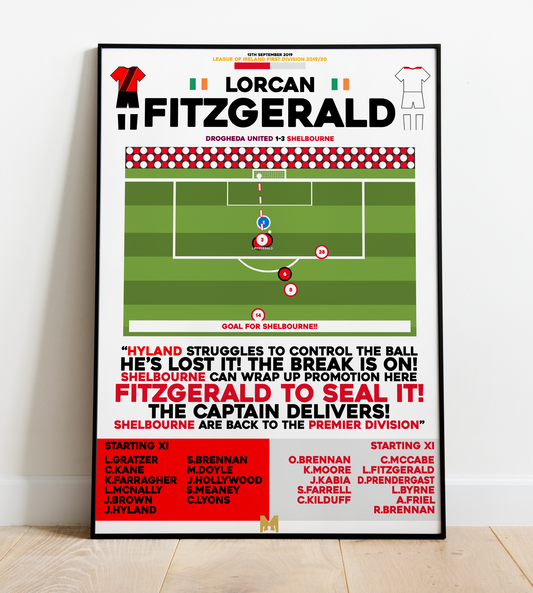 Lorcan Fitzgerald Goal vs Drogheda United - First Division 2019/20 - Shelbourne