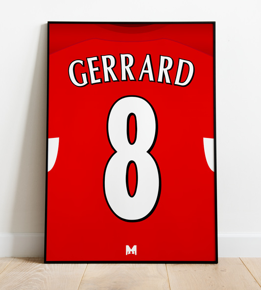Steven Gerrard Shirt Print - Liverpool