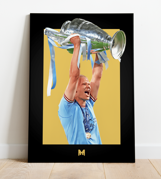 Erling Haaland Print (Blackout) - European Royalty - Manchester City