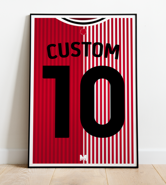Design Your Own CUSTOM Southampton Kit Print 2023/24 - Home Shirt - Southampton
