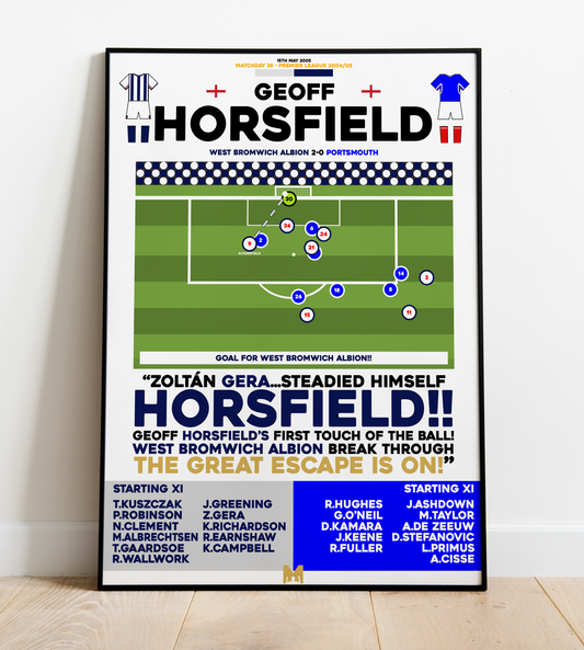 Geoff Horsfield Goal vs Portsmouth - Premier League 2004/05 - West Bromwich Albion