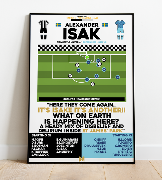 Alexander Isak 2nd Goal vs Tottenham Hotspur - Premier League 2022/23 - Newcastle United