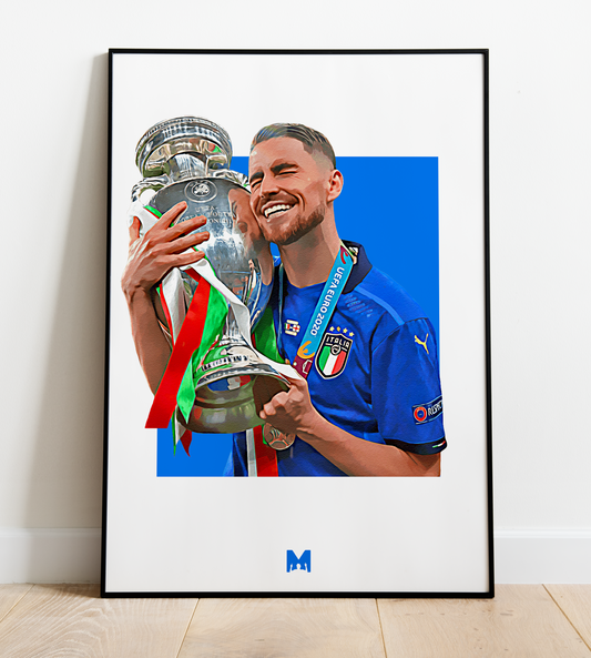 Jorginho Print - Champions of Europe - Italy