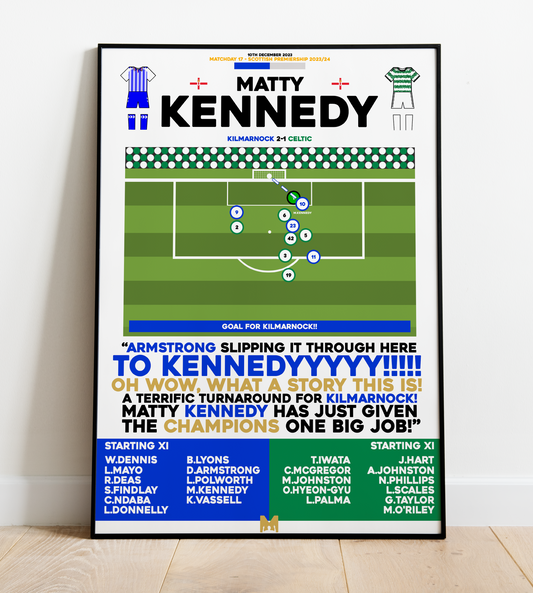 Matty Kennedy Goal vs Celtic - Scottish Premiership 2023/24 - Kilmarnock