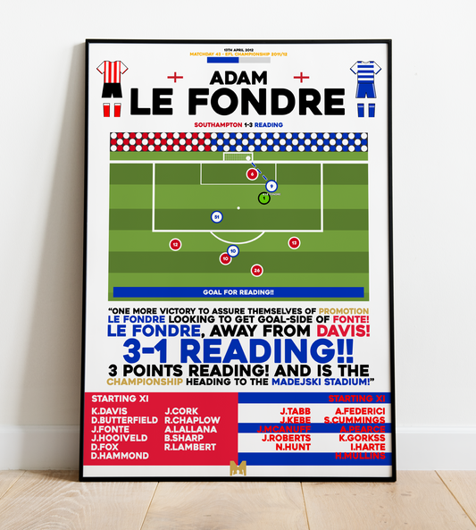 Adam Le Fondre 2nd Goal vs Southampton - EFL Championship 2011/12 - Reading
