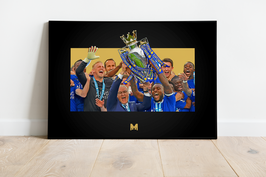 Leicester City Print (BLACKOUT) - Premier League Winners - Leicester City