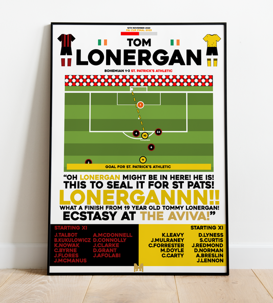 Tom Lonergan Goal vs Bohemian - FAI Cup Final 2023 - St. Patrick's Athletic