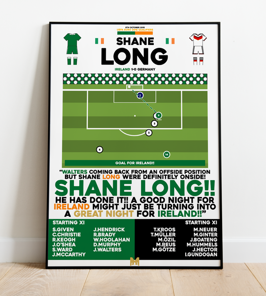 Shane Long Goal vs Germany - Euro 2016 Qualifiers - Ireland