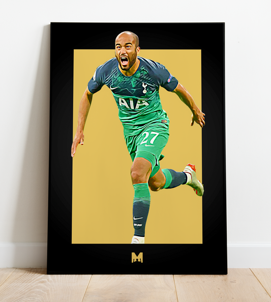 Lucas Moura Print (Blackout) - That Night In Amsterdam - Tottenham Hotspur