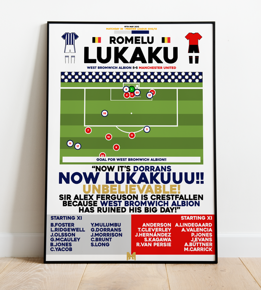 Romelu Lukaku 3rd Goal vs Man Utd - Premier League 2012/13 - West Bromwich Albion