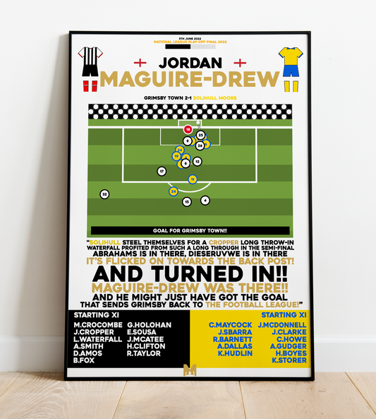 Jordan Maguire-Drew Goal vs Solihull Moors - National League Play-Off Final 2022 - Grimsby Town