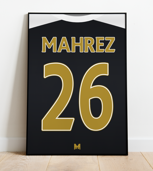Riyad Mahrez Shirt Print - Leicester City